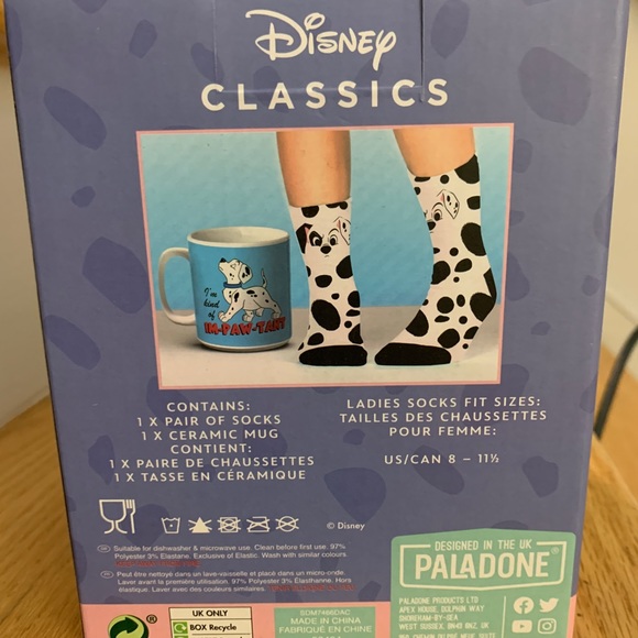 Adorable 101 Dalmatians Disney Sock & Mug Set - Picture 3 of 4